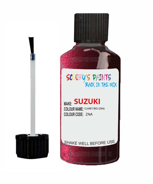 suzuki sx4 claret red code zna touch up paint 2009 2011 Scratch Stone Chip Repair 