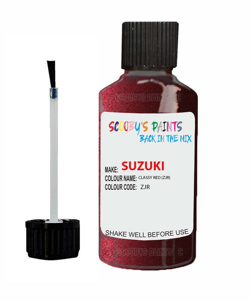 suzuki wagon r classy red code zjr touch up paint 2007 2011 Scratch Stone Chip Repair 