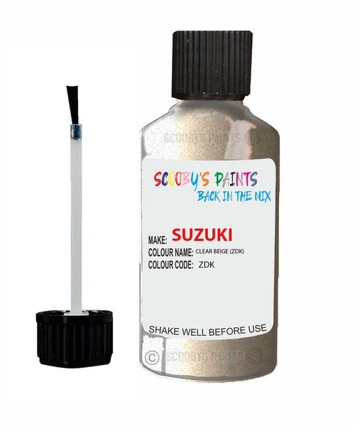 suzuki grand vitara clear beige code zdk touch up paint 2005 2012 Scratch Stone Chip Repair 