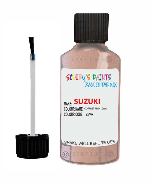 suzuki wagon r coffret pink code zwa touch up paint 2015 2016 Scratch Stone Chip Repair 