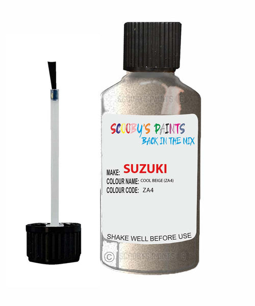 suzuki cultus cool beige code za4 touch up paint 2000 2009 Scratch Stone Chip Repair 