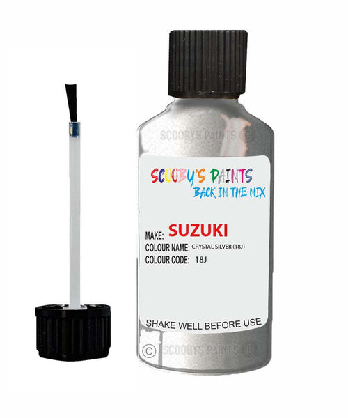 suzuki samurai crystal silver code 18j touch up paint 1990 1993 Scratch Stone Chip Repair 