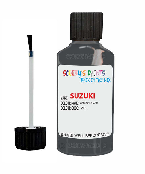 suzuki grand vitara dark grey code zf1 touch up paint 2001 2013 Scratch Stone Chip Repair 