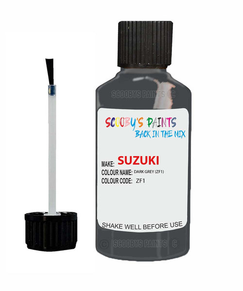 suzuki splash dark grey code zf1 touch up paint 2001 2013 Scratch Stone Chip Repair 