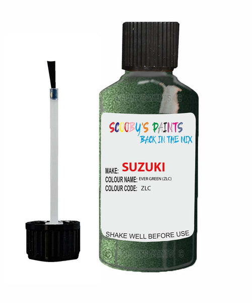 suzuki grand vitara ever green code zlc touch up paint 2008 2013 Scratch Stone Chip Repair 