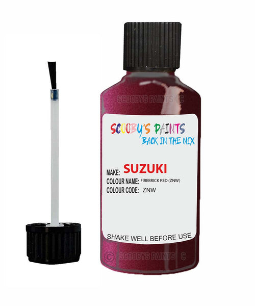 suzuki splash firebrick red code znw touch up paint 2012 2012 Scratch Stone Chip Repair 