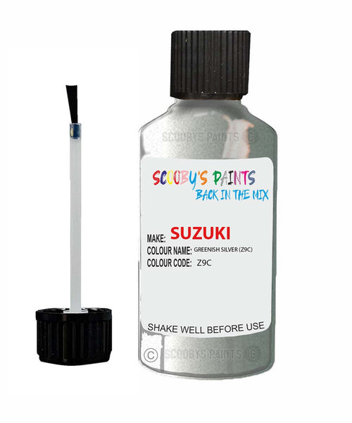suzuki alto greenish silver code z9c touch up paint 2000 2002 Scratch Stone Chip Repair 