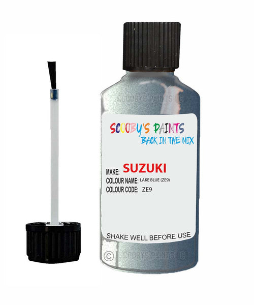 suzuki wagon r lake blue code ze9 touch up paint 2001 2013 Scratch Stone Chip Repair 