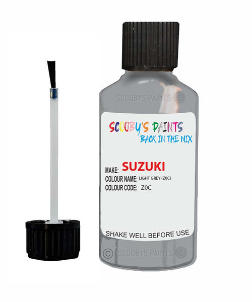 suzuki splash light grey code z0c touch up paint 1998 2013 Scratch Stone Chip Repair 