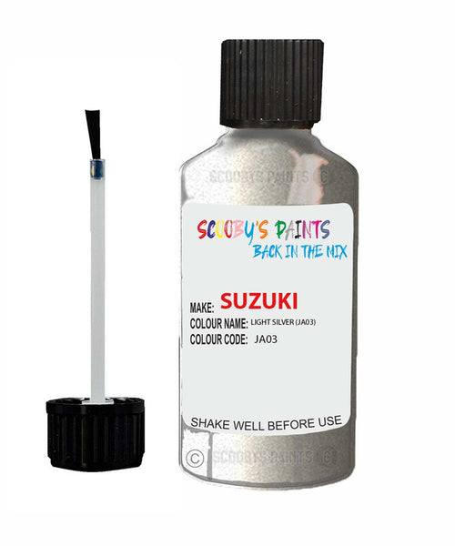 suzuki liana light silver code ja03 touch up paint 2014 2014 Scratch Stone Chip Repair 