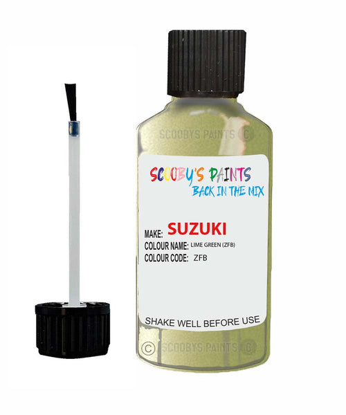 suzuki alto lime green code zfb touch up paint 2006 2007 Scratch Stone Chip Repair 