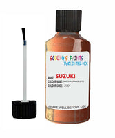 suzuki alto maroon orange code z7d touch up paint 2000 2005 Scratch Stone Chip Repair 