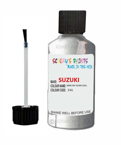 suzuki grand vitara mercury silver code z4g touch up paint 1999 2002 Scratch Stone Chip Repair 