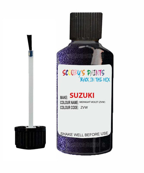 suzuki solio midnight violet code zvw touch up paint 2015 2017 Scratch Stone Chip Repair 