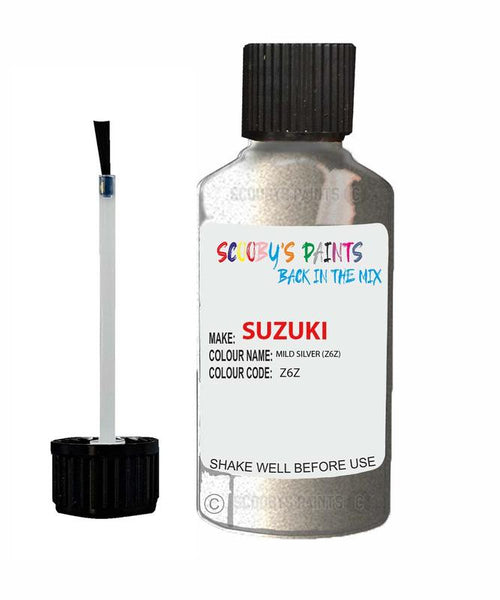 suzuki vitara mild silver code z6z touch up paint 2000 2009 Scratch Stone Chip Repair 