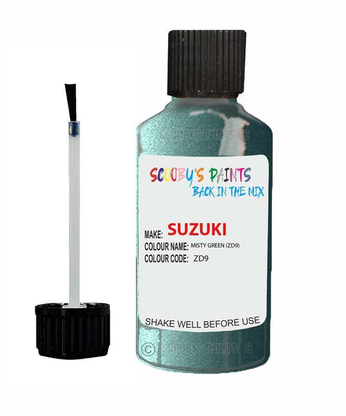 suzuki cultus misty green code zd9 touch up paint 2000 2003 Scratch Stone Chip Repair 