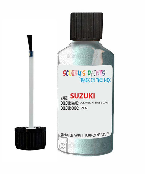 suzuki sx4 ocean light blue 2 code zfn touch up paint 2006 2009 Scratch Stone Chip Repair 