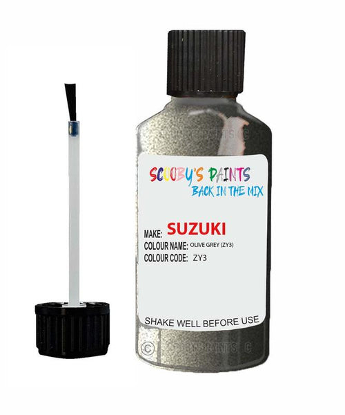 suzuki jimny olive grey code zy3 touch up paint 2003 2009 Scratch Stone Chip Repair 