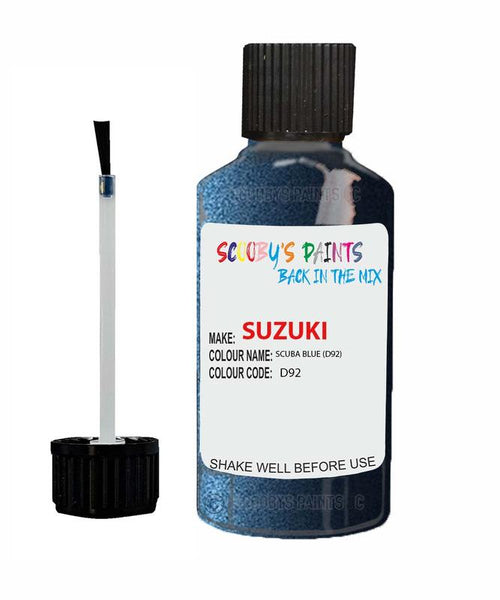 suzuki carry scuba blue code d92 touch up paint 1995 2002 Scratch Stone Chip Repair 