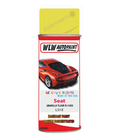Aerosol Spray Paint For Seat Ibiza Amarillo Fluor R-11203 Yellow Code Ls1E