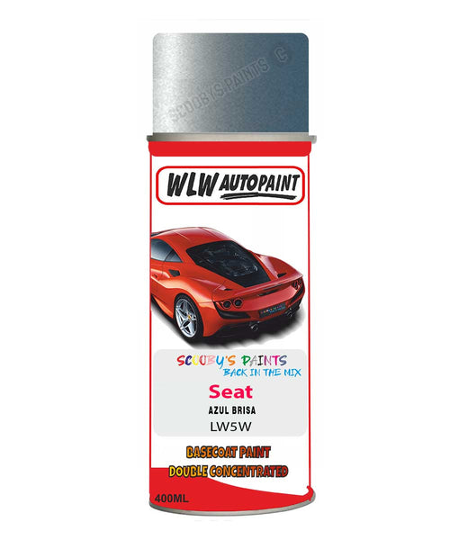 Aerosol Spray Paint For Seat Cordoba Azul Brisa Blue Code Lw5W