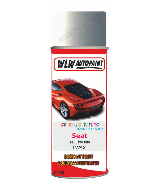 Aerosol Spray Paint For Seat Ibiza Azul Polaris Blue Code Lw5X