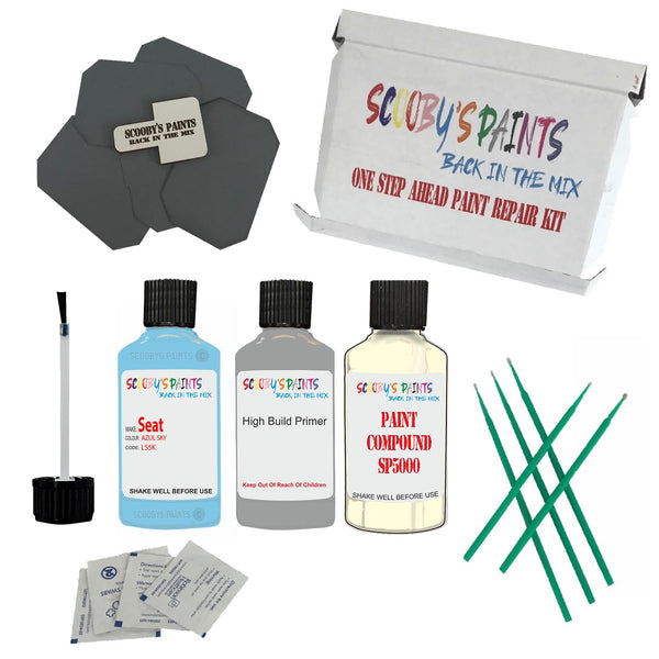 Paint For SEAT Blue SKY Code: LS5K Touch Up Paint Detailing Scratch Repair Kit