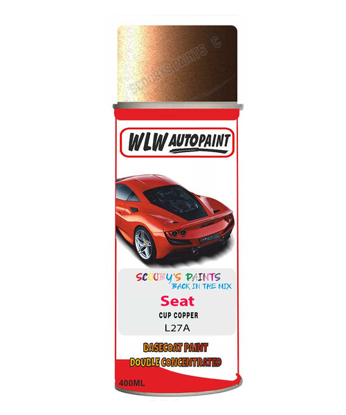 Aerosol Spray Paint For Seat Leon Cup Copper Gold Code L27A