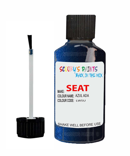 Paint For SEAT Ibiza AZUL ADA Touch Up Paint Scratch Stone Chip Repair Colour Code LW5U
