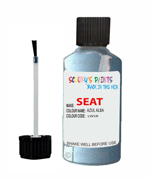Paint For SEAT Ibiza AZUL ALBA Touch Up Paint Scratch Stone Chip Repair Colour Code LW5R