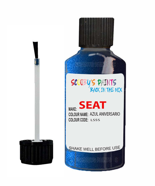 Paint For SEAT Ibiza AZUL EO Touch Up Paint Scratch Stone Chip Repair Colour Code LS5S