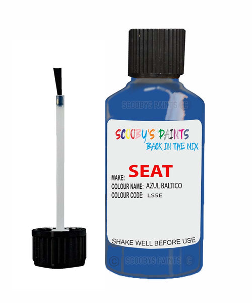 Paint For SEAT Ibiza AZUL BALTICO Touch Up Paint Scratch Stone Chip Repair Colour Code LS5E