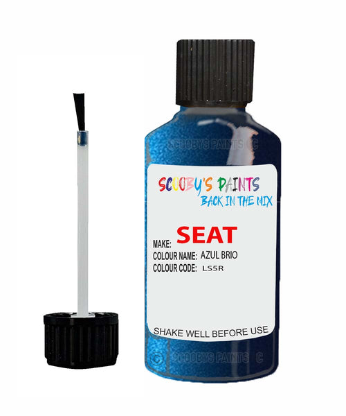 Paint For SEAT Arosa AZUL BRIO Touch Up Paint Scratch Stone Chip Repair Colour Code LS5R