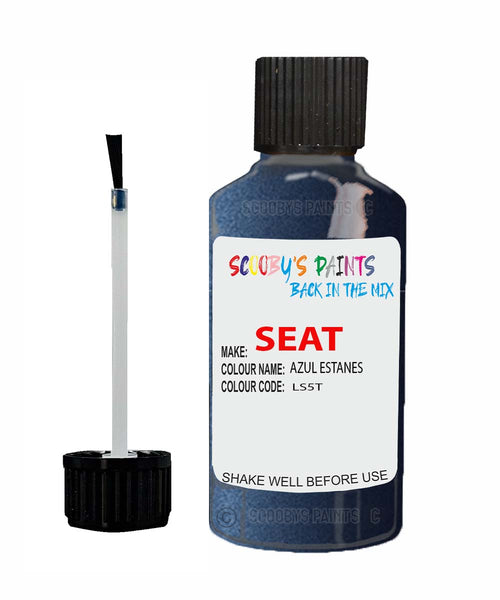 Paint For SEAT Leon AZUL ESTANES Touch Up Paint Scratch Stone Chip Repair Colour Code LS5T