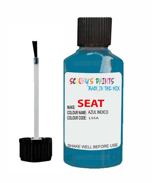 Paint For SEAT Ibiza AZUL INDICO Touch Up Paint Scratch Stone Chip Repair Colour Code LS5A