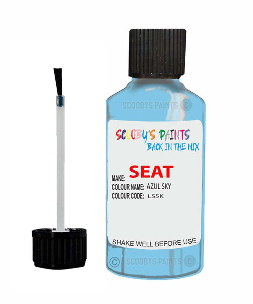 Paint For SEAT Inca AZUL SKY Touch Up Paint Scratch Stone Chip Repair Colour Code LS5K