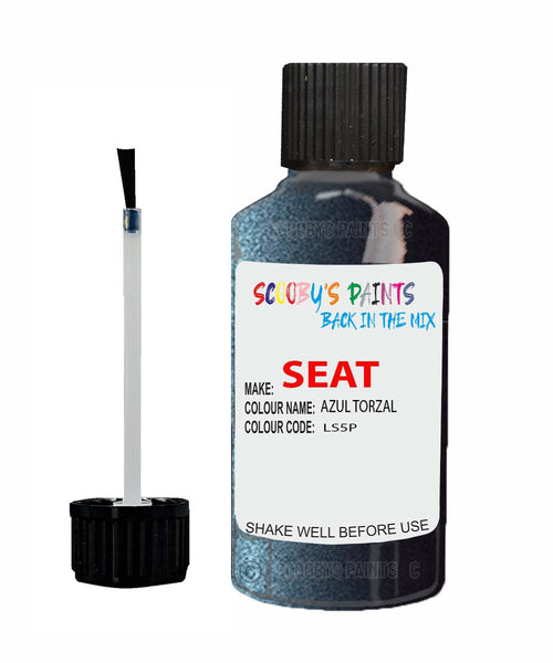 Paint For SEAT Toldeo AZUL TORZAL Touch Up Paint Scratch Stone Chip Repair Colour Code LS5P
