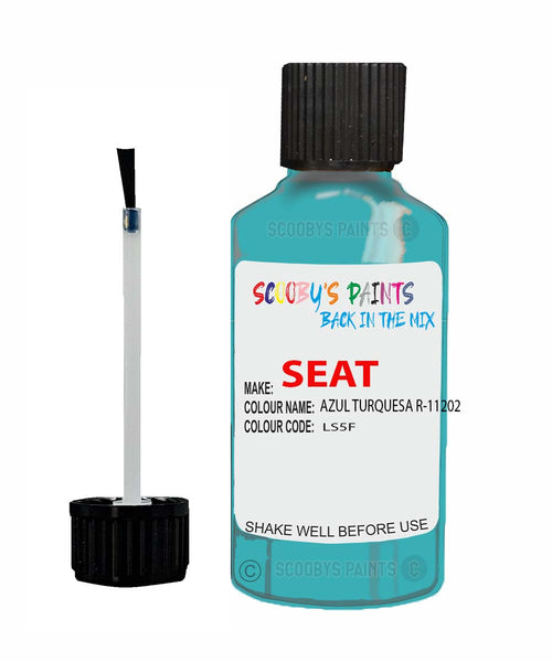 Paint For SEAT Terra AZUL TURQUESA R-11202 Touch Up Paint Scratch Stone Chip Repair Colour Code LS5F