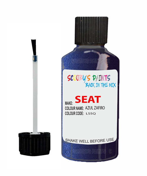 Paint For SEAT Ibiza AZUL ZAFIRO Touch Up Paint Scratch Stone Chip Repair Colour Code LS5Q