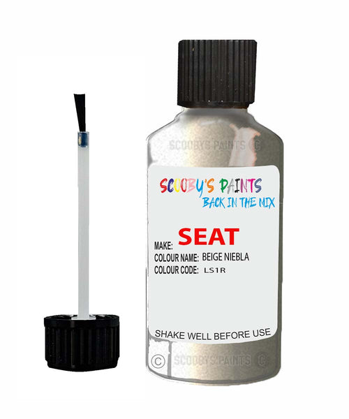 Paint For SEAT Altea BEIGE NIEBLA Touch Up Paint Scratch Stone Chip Repair Colour Code LS1R