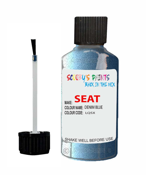 Paint For SEAT Toldeo DENIM BLUE Touch Up Paint Scratch Stone Chip Repair Colour Code LQ5X