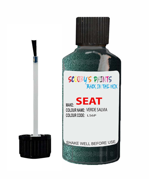 Paint For SEAT Ibiza VERDE SALVIA Touch Up Paint Scratch Stone Chip Repair Colour Code LS6P