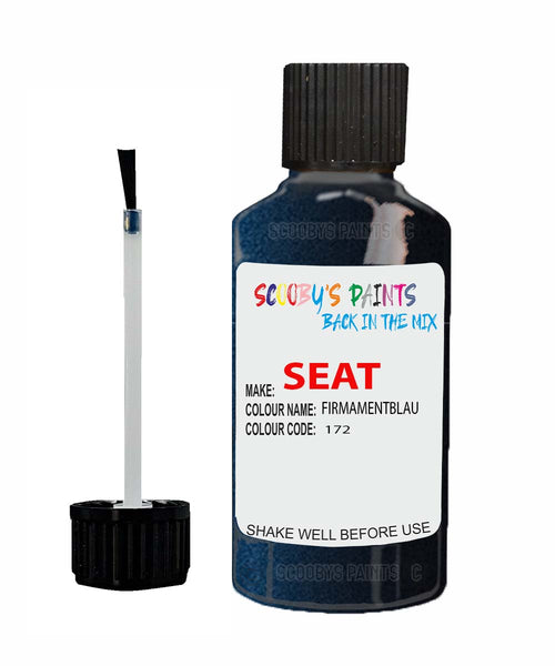 Paint For SEAT Ibiza FIRMAMENTBLAU Touch Up Paint Scratch Stone Chip Repair Colour Code 172