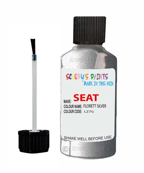 Paint For SEAT Arona FLORETT SILVER Touch Up Paint Scratch Stone Chip Repair Colour Code LZ7G