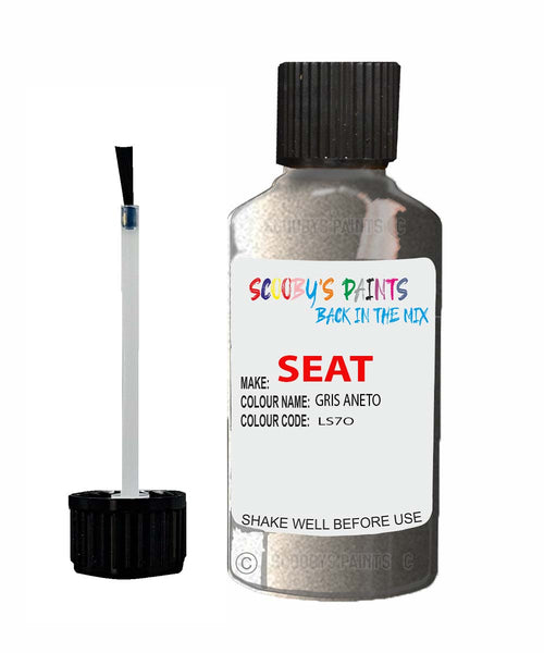 Paint For SEAT Toldeo GRIS ANETO Touch Up Paint Scratch Stone Chip Repair Colour Code LS7O