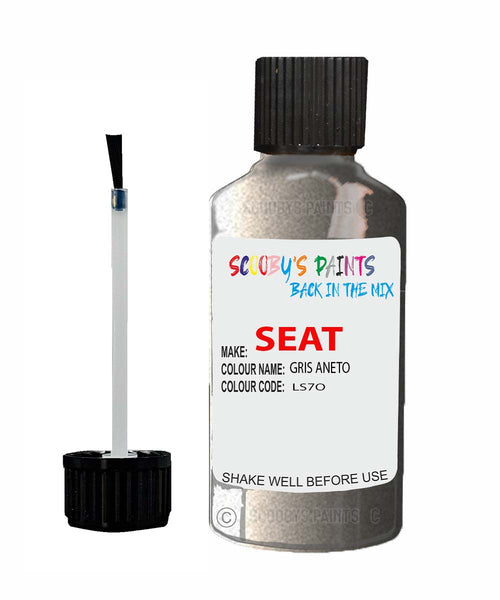 Paint For SEAT Cordoba GRIS ANETO Touch Up Paint Scratch Stone Chip Repair Colour Code LS7O