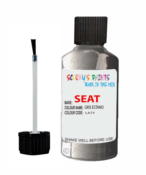 Paint For SEAT Marbella GRIS ESTANO Touch Up Paint Scratch Stone Chip Repair Colour Code LA7Y