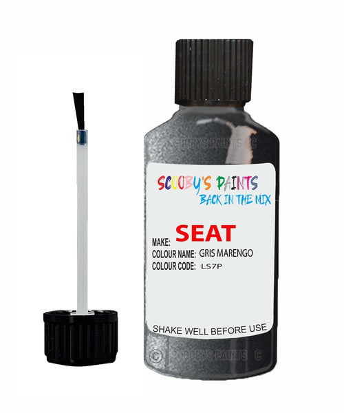 Paint For SEAT Ibiza GRIS MARENGO Touch Up Paint Scratch Stone Chip Repair Colour Code LS7P
