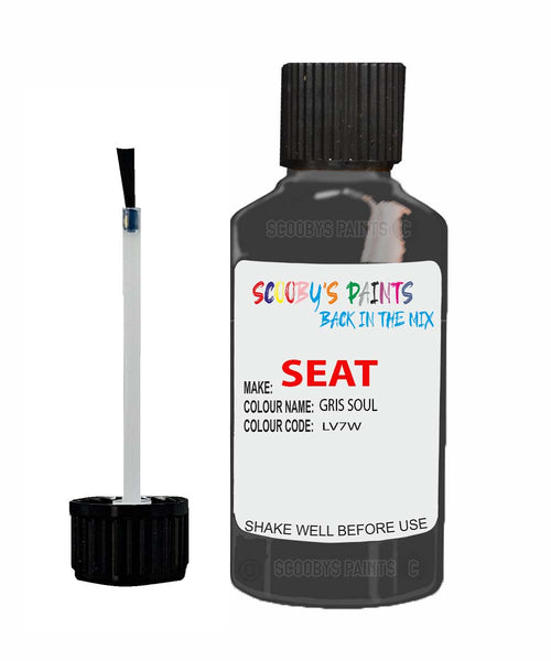 Paint For SEAT Altea GRIS SOUL Touch Up Paint Scratch Stone Chip Repair Colour Code LV7W