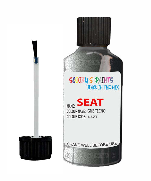 Paint For SEAT Cordoba Vario GRIS TECNO Touch Up Paint Scratch Stone Chip Repair Colour Code LS7T